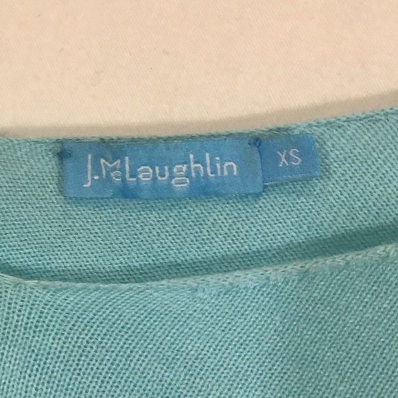 J. McLaughlin Light Blue V Neck Knit Top Size XS - Picture 8 of 11